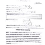 Reference letter form from BARS HUNTING SERVICE, LLC with checkboxes and written comments (Nov 3, 2015).